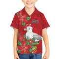 Australian Silver Gull Kid Hawaiian Shirt Aboriginal Inspired Christmas - Aussie Hoodie