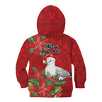 Australian Silver Gull Kid Hoodie Aboriginal Inspired Christmas - Aussie Hoodie