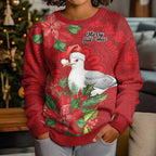 Australian Silver Gull Kid Ugly Christmas Sweater Aboriginal Inspired Christmas - Aussie Hoodie