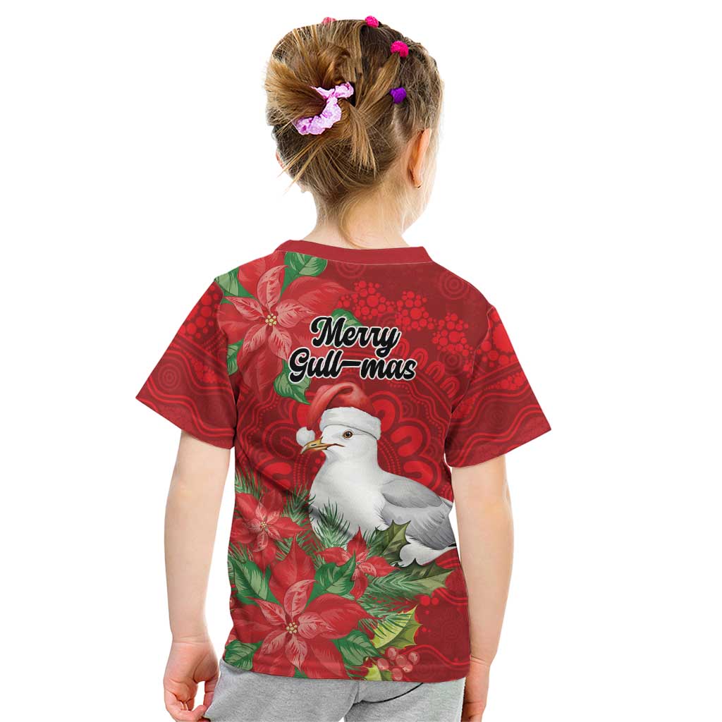 Australian Silver Gull Kid T Shirt Aboriginal Inspired Christmas - Aussie Hoodie