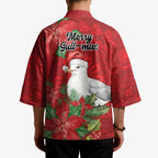 Australian Silver Gull Kimono Aboriginal Inspired Christmas - Aussie Hoodie