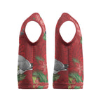 Australian Silver Gull Christmas Knitted V-Neck Vest Aboriginal Inspired Christmas - Aussie Hoodie