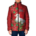 Australian Silver Gull Padded Jacket Aboriginal Inspired Christmas - Aussie Hoodie