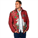 Australian Silver Gull Padded Jacket Aboriginal Inspired Christmas - Aussie Hoodie
