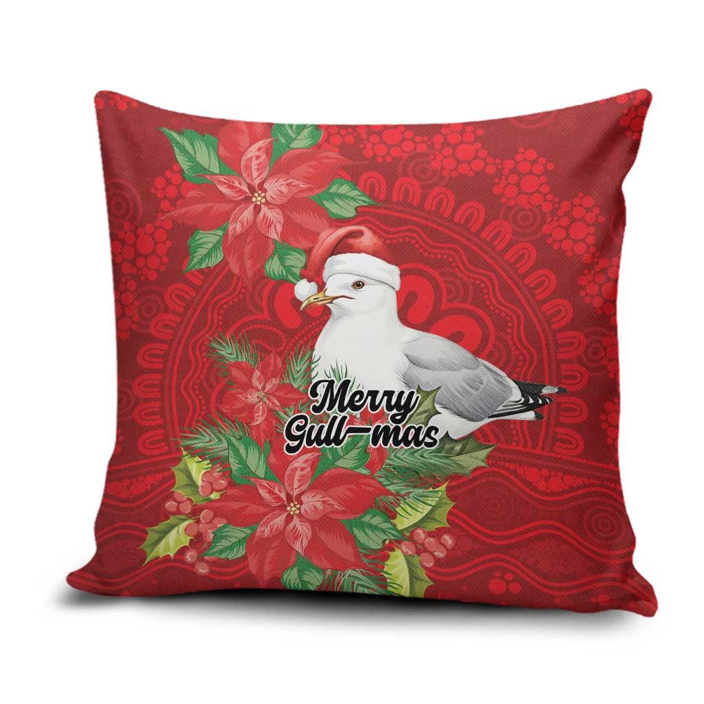 Australian Silver Gull Pillow Cover Aboriginal Inspired Christmas - Aussie Hoodie