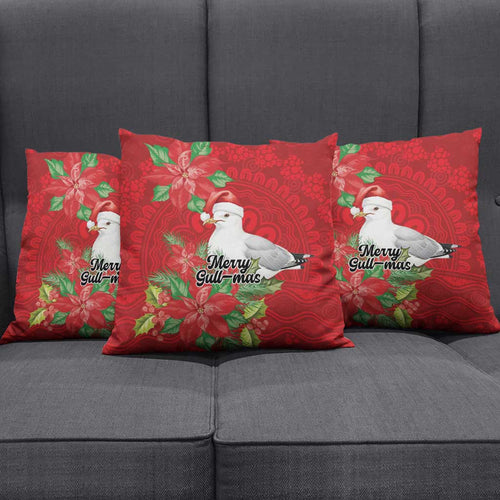 Australian Silver Gull Pillow Cover Aboriginal Inspired Christmas - Aussie Hoodie