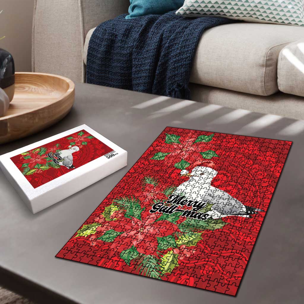 Australian Silver Gull Puzzle Aboriginal Inspired Christmas - Aussie Hoodie