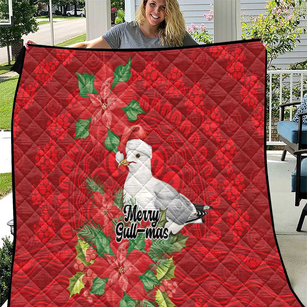 Australian Silver Gull Quilt Aboriginal Inspired Christmas - Aussie Hoodie