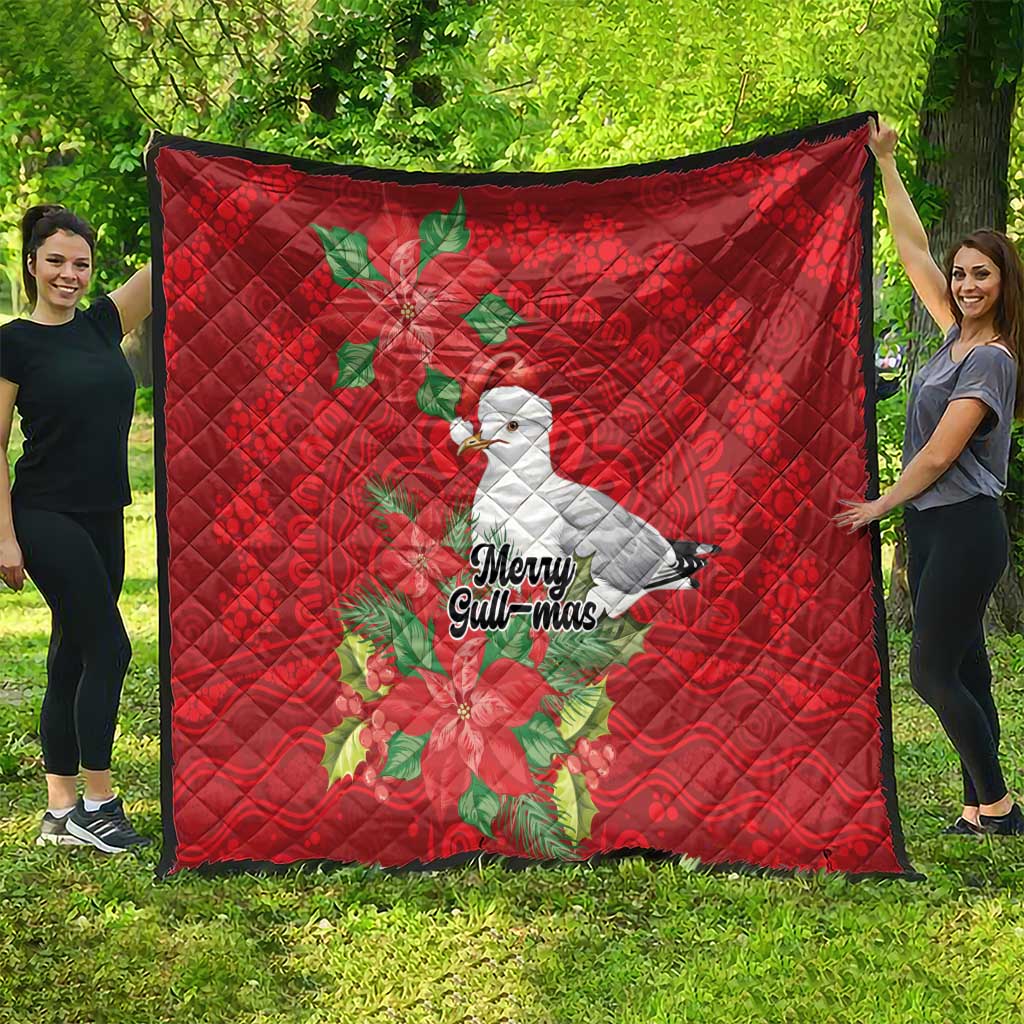 Australian Silver Gull Quilt Aboriginal Inspired Christmas - Aussie Hoodie