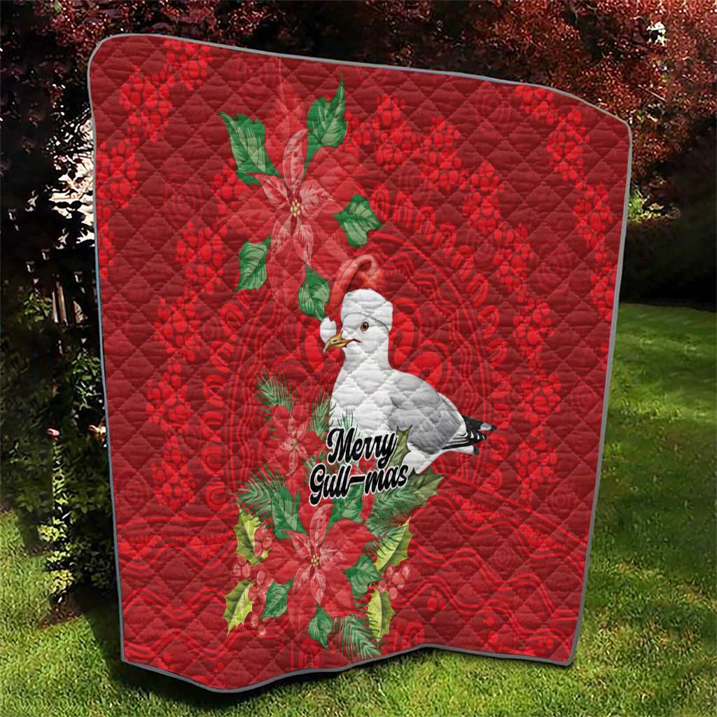 Australian Silver Gull Quilt Aboriginal Inspired Christmas - Aussie Hoodie