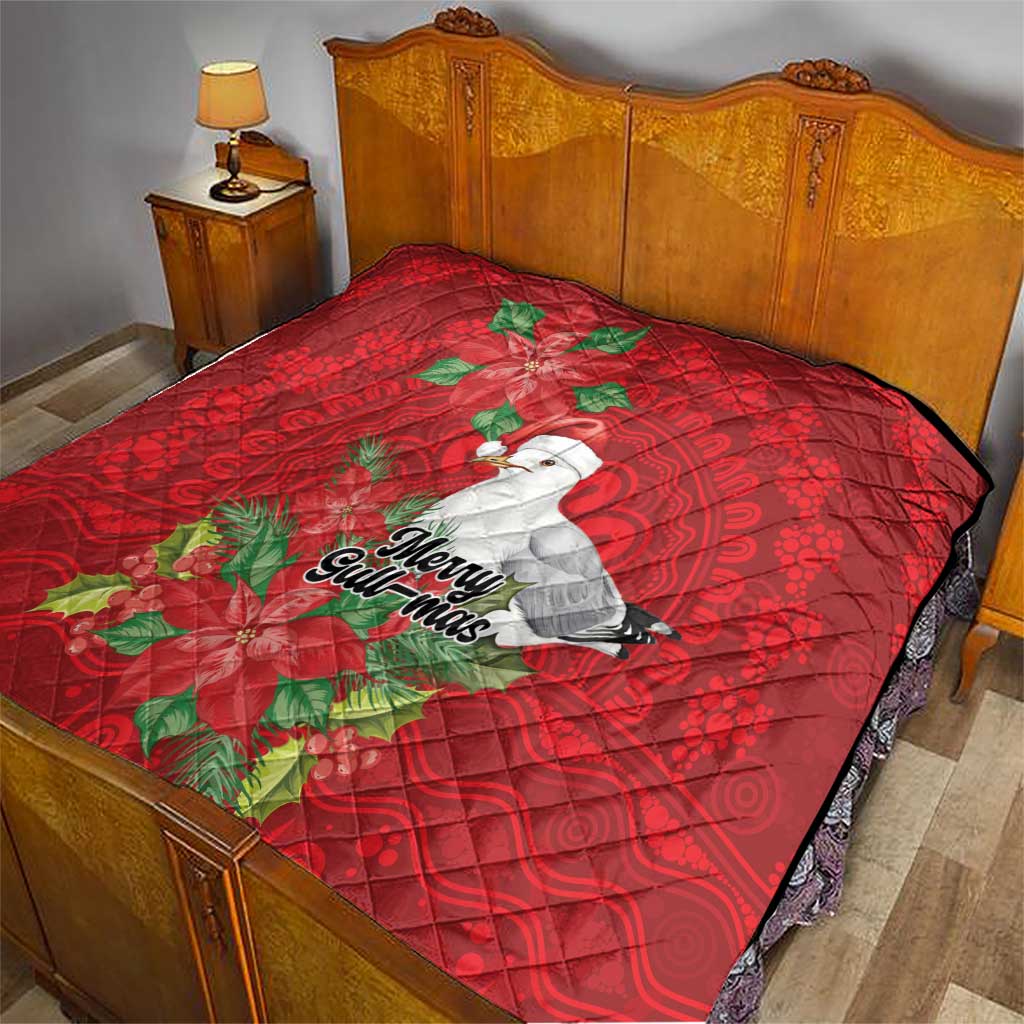 Australian Silver Gull Quilt Aboriginal Inspired Christmas - Aussie Hoodie