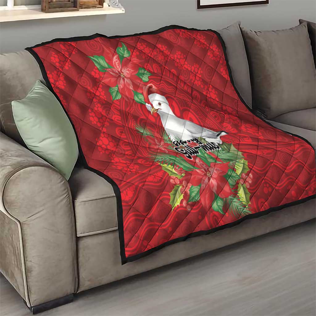 Australian Silver Gull Quilt Aboriginal Inspired Christmas - Aussie Hoodie