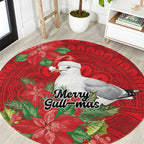 Australian Silver Gull Round Carpet Aboriginal Inspired Christmas - Aussie Hoodie