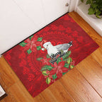 Australian Silver Gull Rubber Doormat Aboriginal Inspired Christmas - Aussie Hoodie