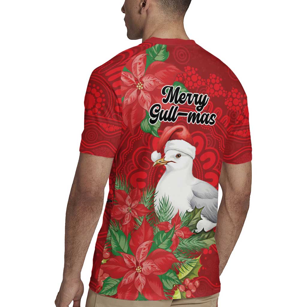 Australian Silver Gull Rugby Jersey Aboriginal Inspired Christmas - Aussie Hoodie