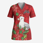 Australian Silver Gull Scrub Top Aboriginal Inspired Christmas - Aussie Hoodie