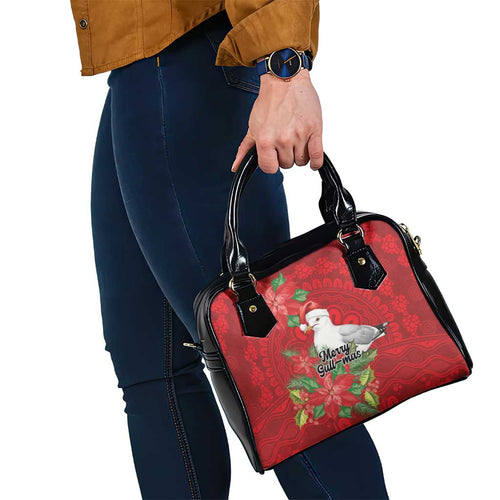 Australian Silver Gull Shoulder Handbag Aboriginal Inspired Christmas - Aussie Hoodie