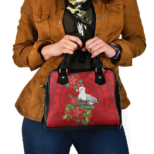 Australian Silver Gull Shoulder Handbag Aboriginal Inspired Christmas - Aussie Hoodie