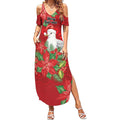 Australian Silver Gull Summer Maxi Dress Aboriginal Inspired Christmas - Aussie Hoodie