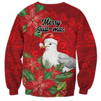 Australian Silver Gull Sweatshirt Aboriginal Inspired Christmas - Aussie Hoodie