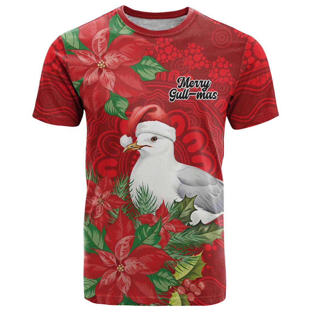 Australian Silver Gull T Shirt Aboriginal Inspired Christmas - Aussie Hoodie