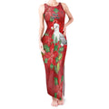 Australian Silver Gull Tank Maxi Dress Aboriginal Inspired Christmas - Aussie Hoodie