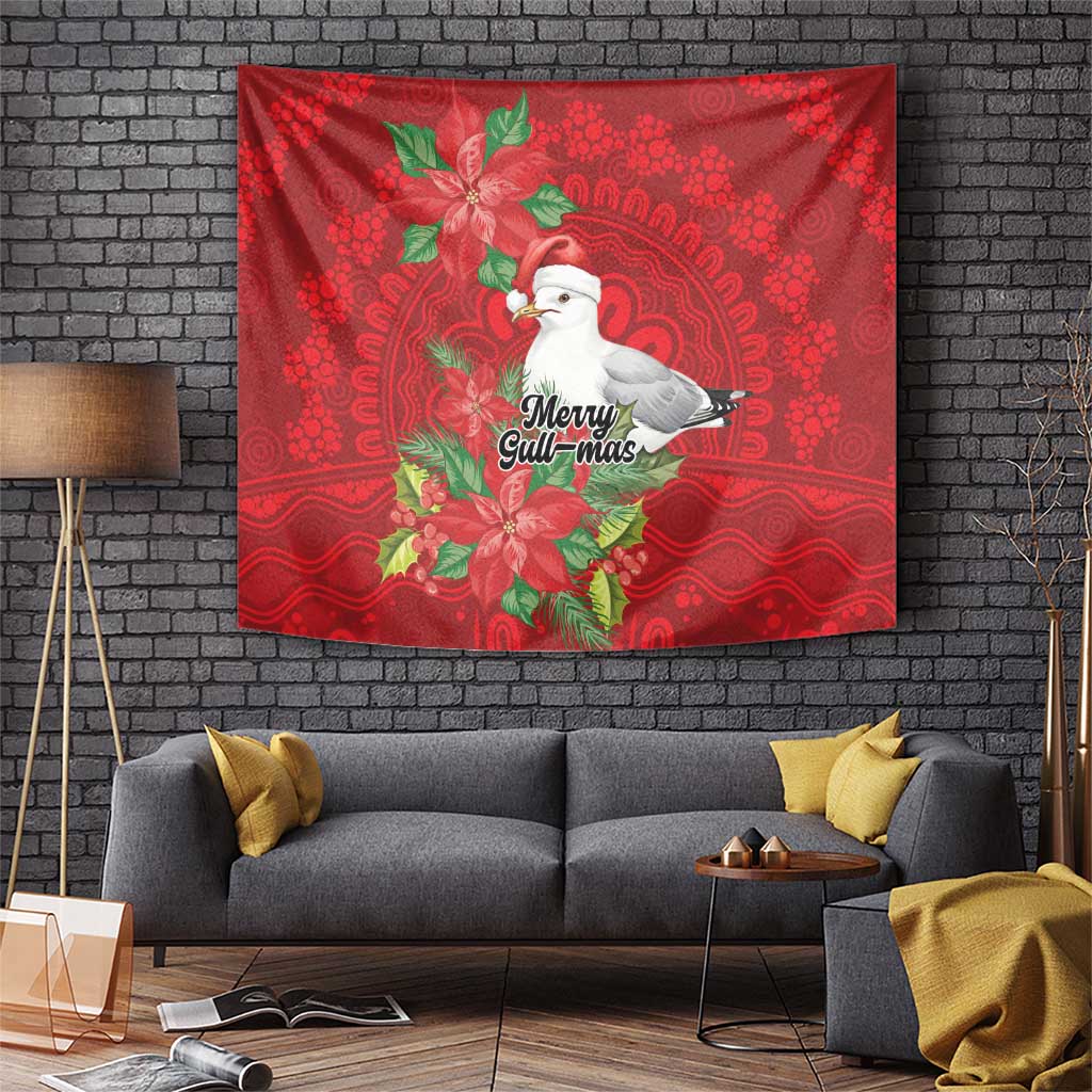 Australian Silver Gull Tapestry Aboriginal Inspired Christmas - Aussie Hoodie