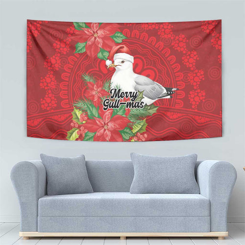 Australian Silver Gull Tapestry Aboriginal Inspired Christmas - Aussie Hoodie