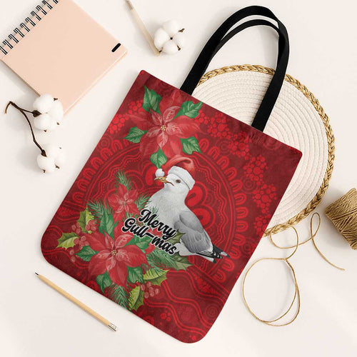Australian Silver Gull Tote Bag Aboriginal Inspired Christmas - Aussie Hoodie