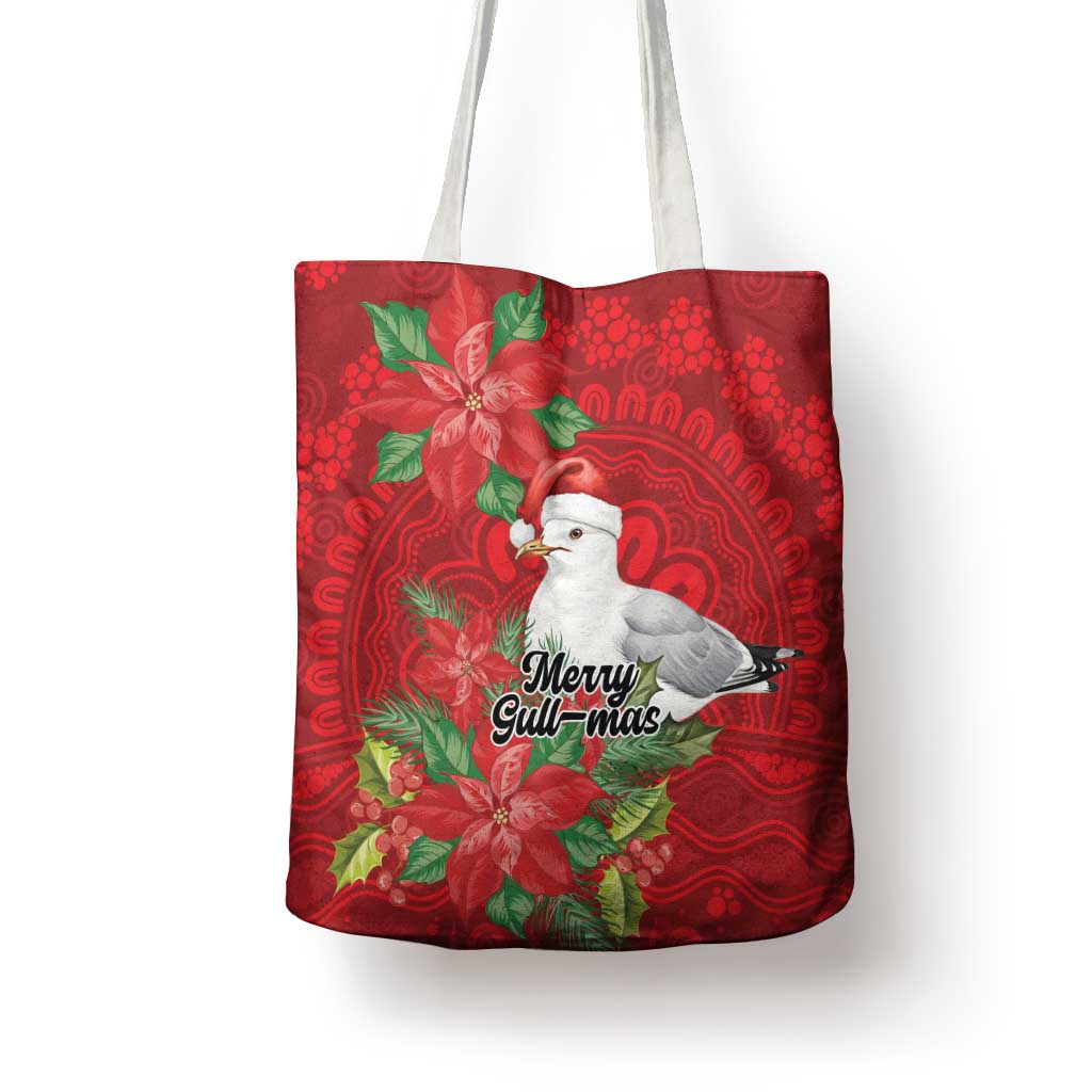 Australian Silver Gull Tote Bag Aboriginal Inspired Christmas - Aussie Hoodie