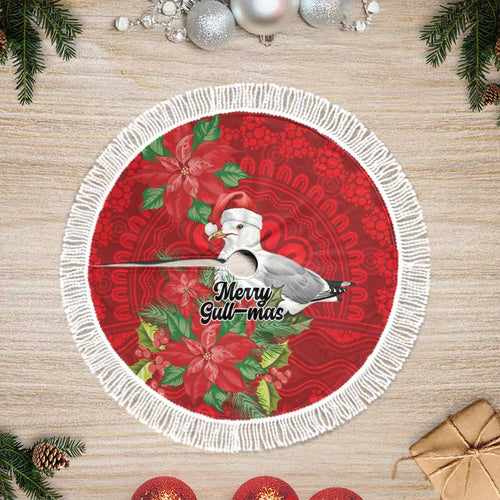 Australian Silver Gull Tree Skirt Aboriginal Inspired Christmas - Aussie Hoodie