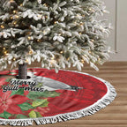 Australian Silver Gull Tree Skirt Aboriginal Inspired Christmas - Aussie Hoodie