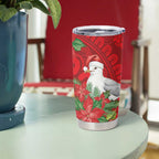 Australian Silver Gull Tumbler Cup Aboriginal Inspired Christmas - Aussie Hoodie
