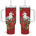 Australian Silver Gull Tumbler With Handle Aboriginal Inspired Christmas - Aussie Hoodie