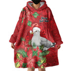 Australian Silver Gull Wearable Blanket Hoodie Aboriginal Inspired Christmas - Aussie Hoodie