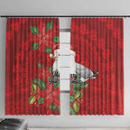 Australian Silver Gull Window Curtain Aboriginal Inspired Christmas - Aussie Hoodie