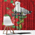 Australian Silver Gull Window Curtain Aboriginal Inspired Christmas - Aussie Hoodie