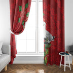 Australian Silver Gull Window Curtain Aboriginal Inspired Christmas - Aussie Hoodie
