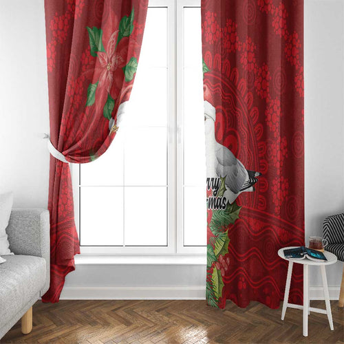 Australian Silver Gull Window Curtain Aboriginal Inspired Christmas - Aussie Hoodie