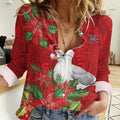 Australian Silver Gull Women Casual Shirt Aboriginal Inspired Christmas - Aussie Hoodie
