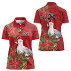 Australian Silver Gull Women Polo Shirt Aboriginal Inspired Christmas - Aussie Hoodie