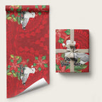 Australian Silver Gull Wrapping Paper Aboriginal Inspired Christmas - Aussie Hoodie
