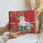 Australian Silver Gull Wrapping Paper Aboriginal Inspired Christmas - Aussie Hoodie