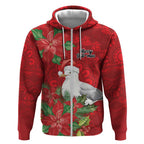 Australian Silver Gull Zip Hoodie Aboriginal Inspired Christmas - Aussie Hoodie