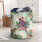Watercolor Floral Crimson Rosella Laundry Basket It’s Aussie Christmas Time! - Aussie Hoodie