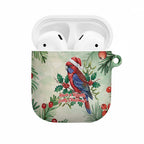 Watercolor Floral Crimson Rosella AirPods Case It’s Aussie Christmas Time! - Aussie Hoodie