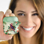 Watercolor Floral Crimson Rosella AirPods Case It’s Aussie Christmas Time! - Aussie Hoodie