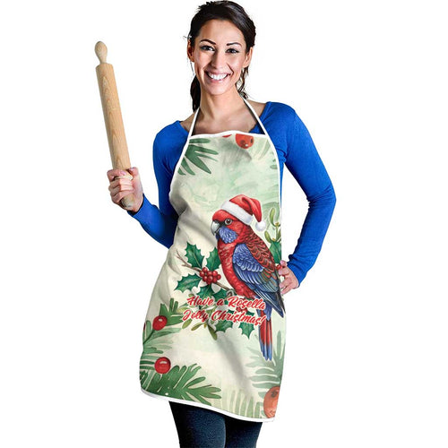 Watercolor Floral Crimson Rosella Apron It’s Aussie Christmas Time! - Aussie Hoodie
