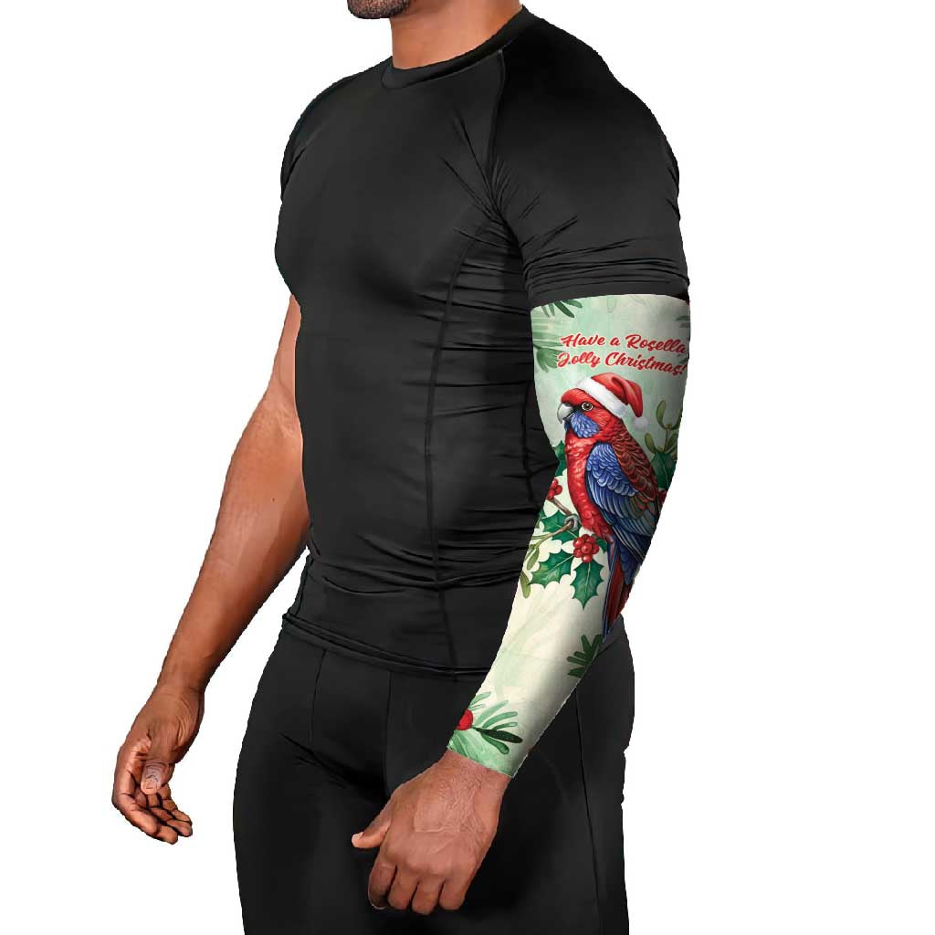 Watercolor Floral Crimson Rosella Arm Sleeves It’s Aussie Christmas Time! - Aussie Hoodie