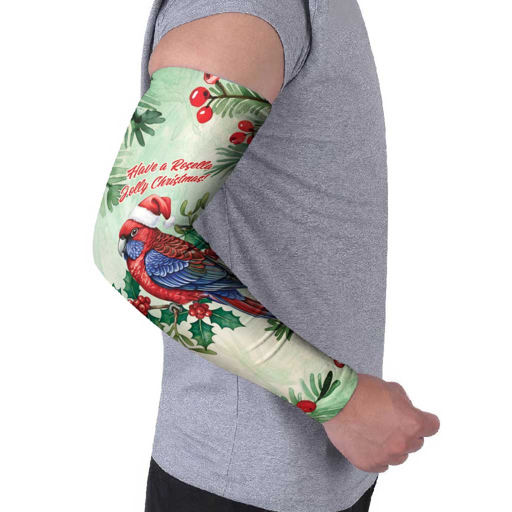 Watercolor Floral Crimson Rosella Arm Sleeves It’s Aussie Christmas Time! - Aussie Hoodie